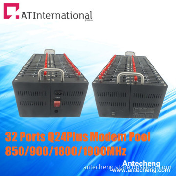 Quad Band 32 Ports Modem Pool Wavecom Q24plus Module Bulk SMS/MMS Data Transfer